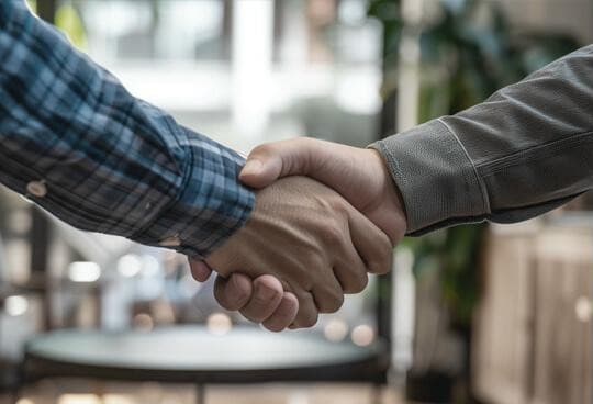 Professional handshake